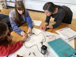 Jen Spencer with Physics Students